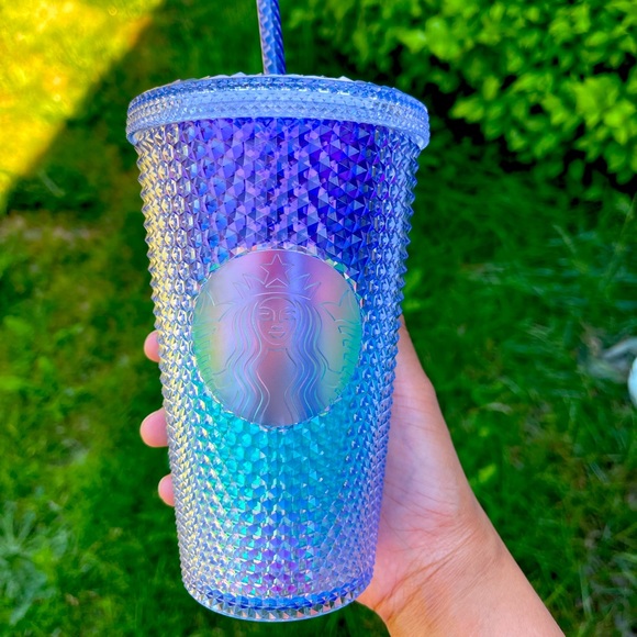 Starbucks Blue Bling Ombré Studded Grande